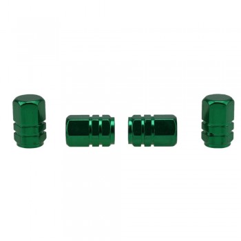 POSSBAY Green Aluminum Car Wheel Tire Valves Tyre Stem Air Caps Airtight Cover for VW Peugeot Honda Toyota Wheel Valve Cap