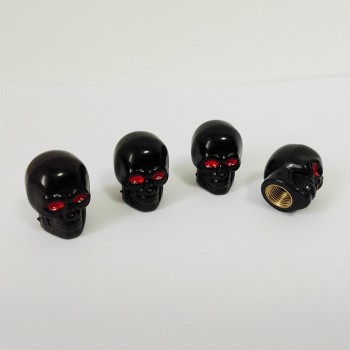 DATOUBO 16pcs brass metal gold skull design car tire valve stems cap,tyre air valve cap,car Auto parts accessory,for wheel rims