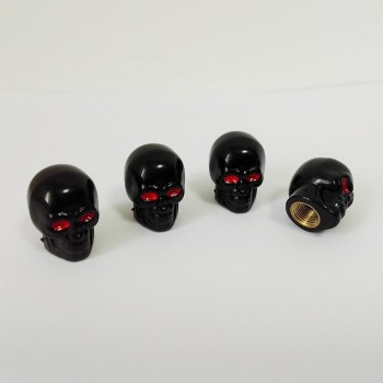 DATOUBO 16pcs brass metal gold skull design car tire valve stems cap,tyre air valve cap,car Auto parts accessory,for wheel rims