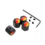 10Sets/Lot Anti-theft Style Germany Russia US UK Italy France Flag Wheel Tire Valve Cap Tyre Dust Cap For Audi BMW Benz VW Mazda