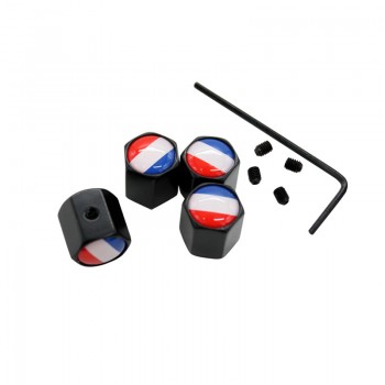 10Sets/Lot Anti-theft Style Germany Russia US UK Italy France Flag Wheel Tire Valve Cap Tyre Dust Cap For Audi BMW Benz VW Mazda