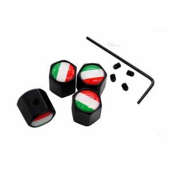 10Sets/Lot Anti-theft Style Germany Russia US UK Italy France Flag Wheel Tire Valve Cap Tyre Dust Cap For Audi BMW Benz VW Mazda