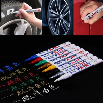 Colorful Paint car Tyres Marker Pens Permanent Waterproof Auto Doodle Graffiti Oily Pen Car Accessories 12 Colors