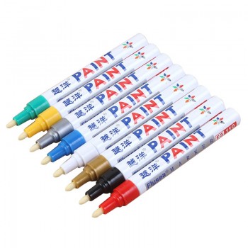 Colorful Paint car Tyres Marker Pens Permanent Waterproof Auto Doodle Graffiti Oily Pen Car Accessories 12 Colors