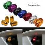 4Pcs Universal Aluminum Alloy Auto Car Tyre Air Valve Caps Bicycle Tire Valve Cap Tire Dustproof Cover Accessires CSL2017
