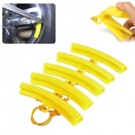 5Pcs Rubber Tire Changer Guard Rim Protector Wheel Changing Rim Edge Savers Tools Yellow Car Wheels Tires Repair Accessories Hot
