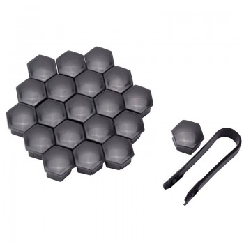 SPEEDWOW 20Pcs Wheel Nuts Covers Protective Bolt Caps Hub Screw Protector 17mm Wheel Nut Bolt Head Cover Cap For Peugeot