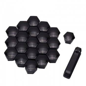 SPEEDWOW 20Pcs Wheel Nuts Covers Protective Bolt Caps Hub Screw Protector 17mm Wheel Nut Bolt Head Cover Cap For Peugeot