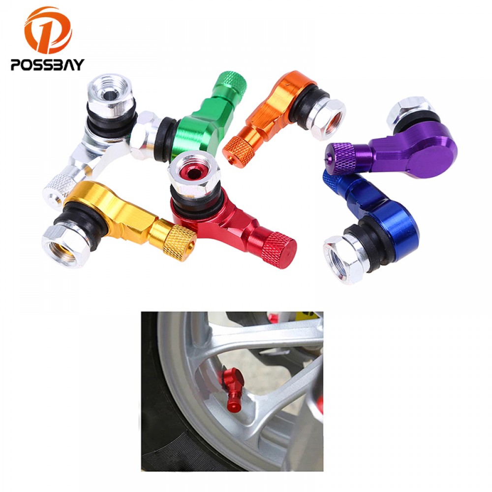 POSSBAY 1 Pair Metal Valves Auto Motorcycle Wheel Tire Valve Stem Cap Air Cover for Fiat Bmw Ford Lada Audi VW Honda Valve Caps