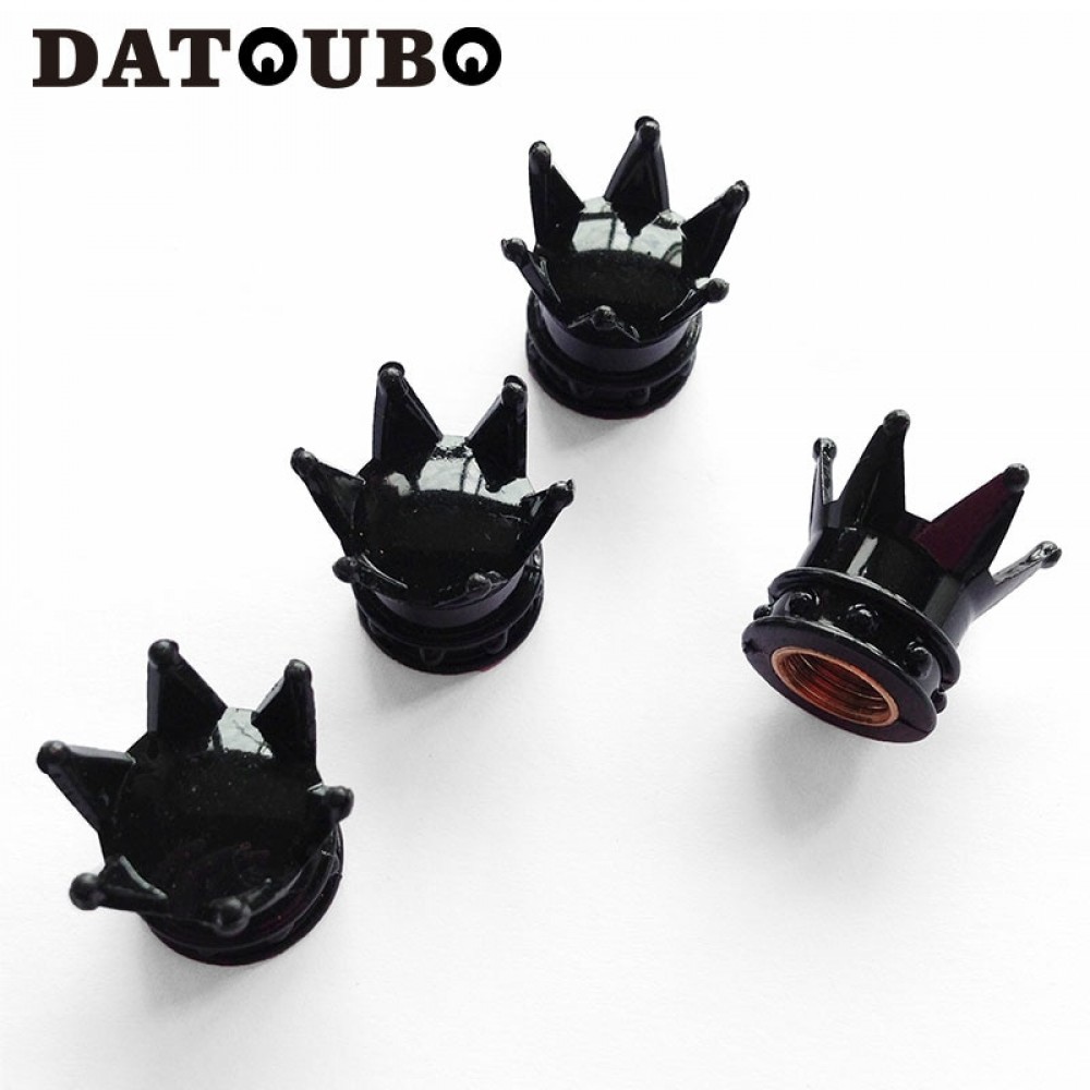 DATOUBO 16 pcs novelty Crown Design Car Tire Valve Caps,gold,chrome pink color crown car tyre valve stem cover,air dust cap.