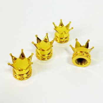 DATOUBO 16 pcs novelty Crown Design Car Tire Valve Caps,gold,chrome pink color crown car tyre valve stem cover,air dust cap.