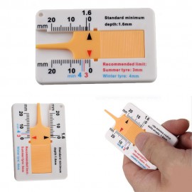 Tyre Tread Depth Gauge Caliper Car Motorcycle Caravan Trailer Wheel Measure p# dropship