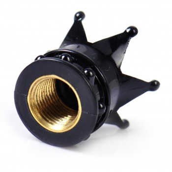 DWCX 2pcs Motorcycle Bicycles Crown Tyre Tire Wheel Valve Stems Air Dust Cover Cap for Harley Honda Kawasaki Yamaha Suzuki ATV