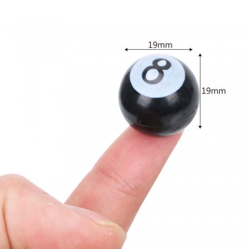 4PCS Universal Car Tire Air Valve Caps Tyre Air Valve Stem Caps for Motorcycle Bikes Wheels Rims Covers Black NO.8 Balls Caps