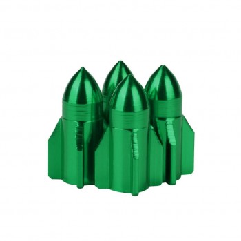4x Aluminum Bullet  Car Truck Air Port Cover Tire Cone Rim Valve Wheel Stem Caps Nov 29
