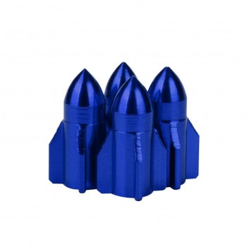 4x Aluminum Bullet  Car Truck Air Port Cover Tire Cone Rim Valve Wheel Stem Caps Nov 29