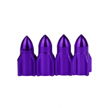 4x Aluminum Bullet  Car Truck Air Port Cover Tire Cone Rim Valve Wheel Stem Caps Nov 29