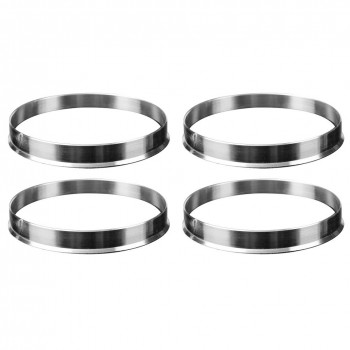 AUTO 4 x Universal Aluminum Hub Centric Ring Wheel Spacer Set 74.1mm O/D 72.6mm I/D