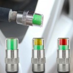 4pcs Set Tyre Pressure Gauge Tool Wheel Tire Pressure Indicator Valve Stem Caps