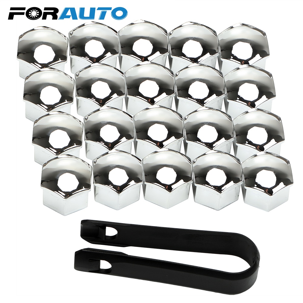 17mm 20Pcs Car Wheel Nut Caps Protection Bolt Rims Auto Hub Screw Cover Special Socket Tyre Exterior Accessories Decoration