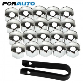 17mm 20Pcs Car Wheel Nut Caps Protection Bolt Rims Auto Hub Screw Cover Special Socket Tyre Exterior Accessories Decoration