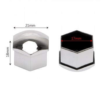 17mm 20Pcs Car Wheel Nut Caps Protection Bolt Rims Auto Hub Screw Cover Special Socket Tyre Exterior Accessories Decoration