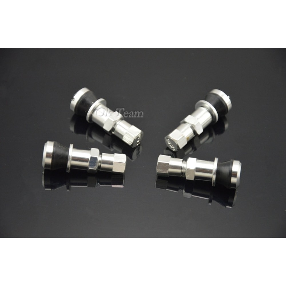 Aluminum Car Tubeless Wheel Tire Valve Stem Four Bolt-in With Dust Caps Wheels, Rims amp; Accessories Titanium Blue Red Silver Gold