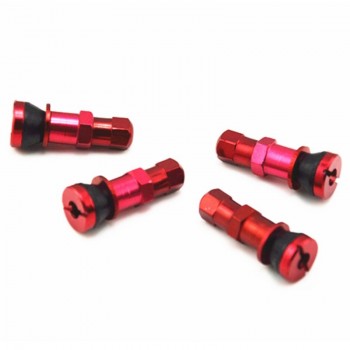 Aluminum Car Tubeless Wheel Tire Valve Stem Four Bolt-in With Dust Caps Wheels, Rims amp; Accessories Titanium Blue Red Silver Gold