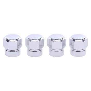 4 Pcs Universal Aluminum Auto Bicycle Car Tire Valve Caps Tyre Wheel Hexagonal Ventile Air Stems Cover Airtight Rims Accessories