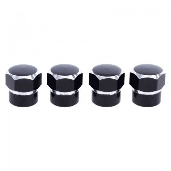 4 Pcs Universal Aluminum Auto Bicycle Car Tire Valve Caps Tyre Wheel Hexagonal Ventile Air Stems Cover Airtight Rims Accessories