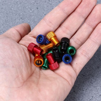 10Pcs Aluminum PRESTA to SCHRADER Converter Car Valve Adapter Bicycle Bike Tube Pump Air Compressor Tools