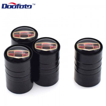 Doofoto Auto Badge Decor Wheel Tire Valves Caps Case For Geely Emgrand Atlas Boyue BGE GT EV8 EC7 EC8 GC6 Panda Car Accessories