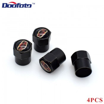 Doofoto Auto Badge Decor Wheel Tire Valves Caps Case For Geely Emgrand Atlas Boyue BGE GT EV8 EC7 EC8 GC6 Panda Car Accessories