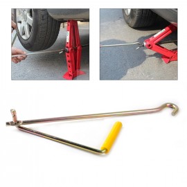 DWCX Car Metallic Color Van Garage Steel Tire Wheel Lug Wrench Crank Speed Handle Car Lift Tool for VW Audi Scissor Jack Lifter