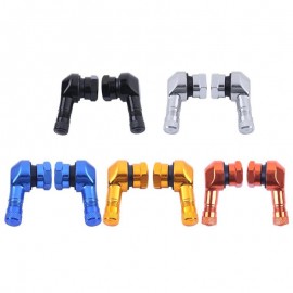 2pcs High Quality 90 Degree CNC Aluminum Motorcycle 11.3mm Rim Tire Tyre Valve Stems Tire Accessories