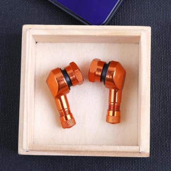 2pcs High Quality 90 Degree CNC Aluminum Motorcycle 11.3mm Rim Tire Tyre Valve Stems Tire Accessories