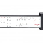 4 5 6 8 Lug PCD Gauge Ruler Rim Car Wheel Bolt Pattern Measuring Gauge Tool