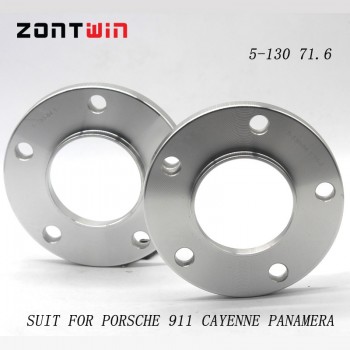 2PCS 15mm  5x130 71.6 Alloy Aluminum Spacers  Hub centric wheel spacers suit for PORSCHE 911 boxster Panamera Cayenne Cangman
