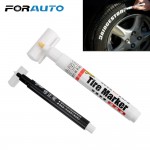 1pc DIY Permanent Car Tyre Paint Marker Pen White Tire Tread Rubber Metal Graffiti Marker Pen for Car Motorcycle Waterproof
