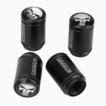 4 Pcs/Set Car Tire Valve Caps Dust Cover Moto Bicycle Wheel Tyre Air Valve Caps For BMW AUDI VW Aluminum Alloy Skull Type