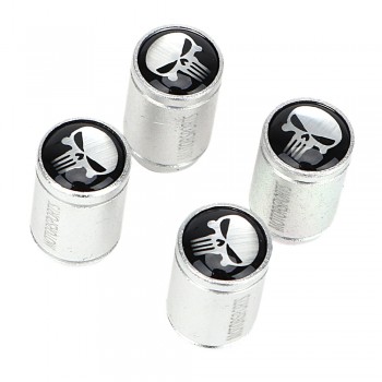 4 Pcs/Set Car Tire Valve Caps Dust Cover Moto Bicycle Wheel Tyre Air Valve Caps For BMW AUDI VW Aluminum Alloy Skull Type