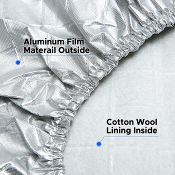 4PCS/Set Aluminum Foil Coated  Car Wheel Cover Unqiue For RV Truck Trailer for Camper Motorhome GTC3Hx2 Waterproof Tire Cover