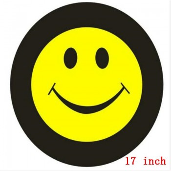 1Pcs Car Black 14, 15,16 ,17inch Smile Logo PVC PU Spare Tire Tyre Wheel  Valve Covers For Cars Accessories