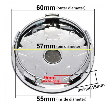 4pcs 60mm OZ O.Z Racing Wheel Center Hub Caps Car Emblem Badge Logo Wheel Center Cap for Volkswagen GOLF POLO SKODA CRUZE Hubcap