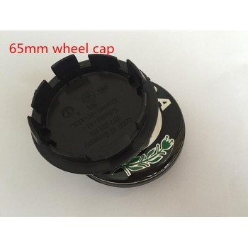 4pcs 56mm 60mm 65mm 68mm blackamp;green Car emblem Wheel Center Hub Cap wheel Badge covers Stickers for Octavia Fabia Superb Rapid