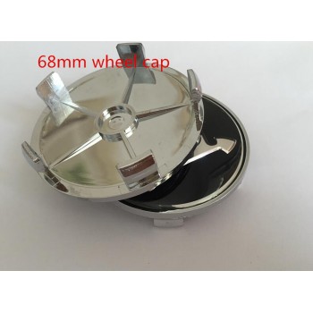 4pcs 56mm 60mm 65mm 68mm blackamp;green Car emblem Wheel Center Hub Cap wheel Badge covers Stickers for Octavia Fabia Superb Rapid