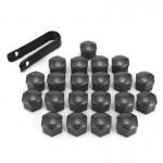 17mm 20pcs Wheel Lug Nut Center Cover Caps + Removal Tool For VW Golf Passat for Audi A1 A4 A3 Q5 Q7 2013-2015  8D0012244A