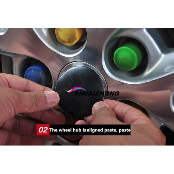 4pcs Black Silver 14 50 55 56 60 65 70 75 90 mm Centre hub Cap Emblem Logo Stickers car wheel center stickers for vw Car styling