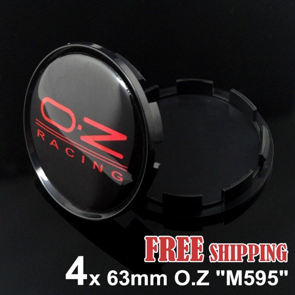 FREE SHIPPING 4 Pcs OZ Racing 63mm Alloy Wheel Rim Center Cap M595 Replacement for O.Z Superturismo Ultraleggera 18 inches