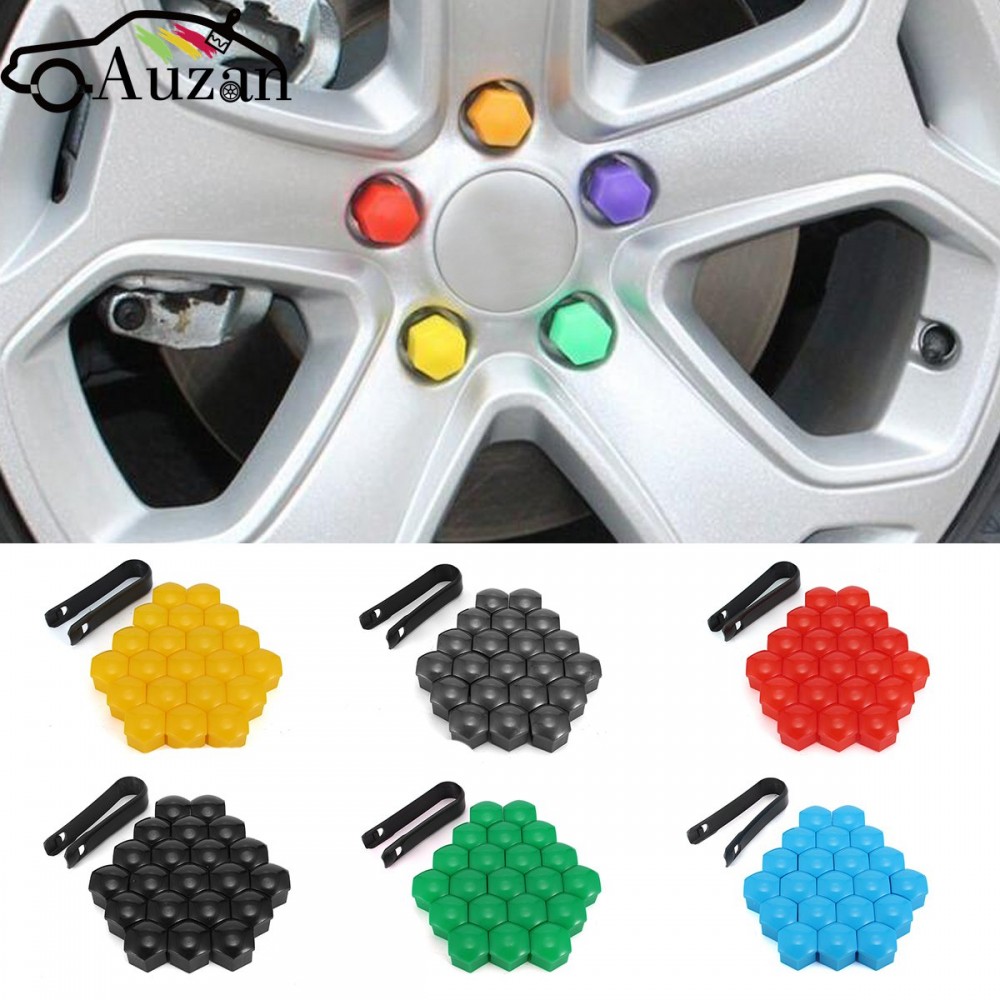 20pcs Wheel Lug Nut Center Cover Caps + Removal Tool For VW Golf Passat for Audi A1 A4 A3 Q5 Q7 2013-2015 321601173A 8D0012244A